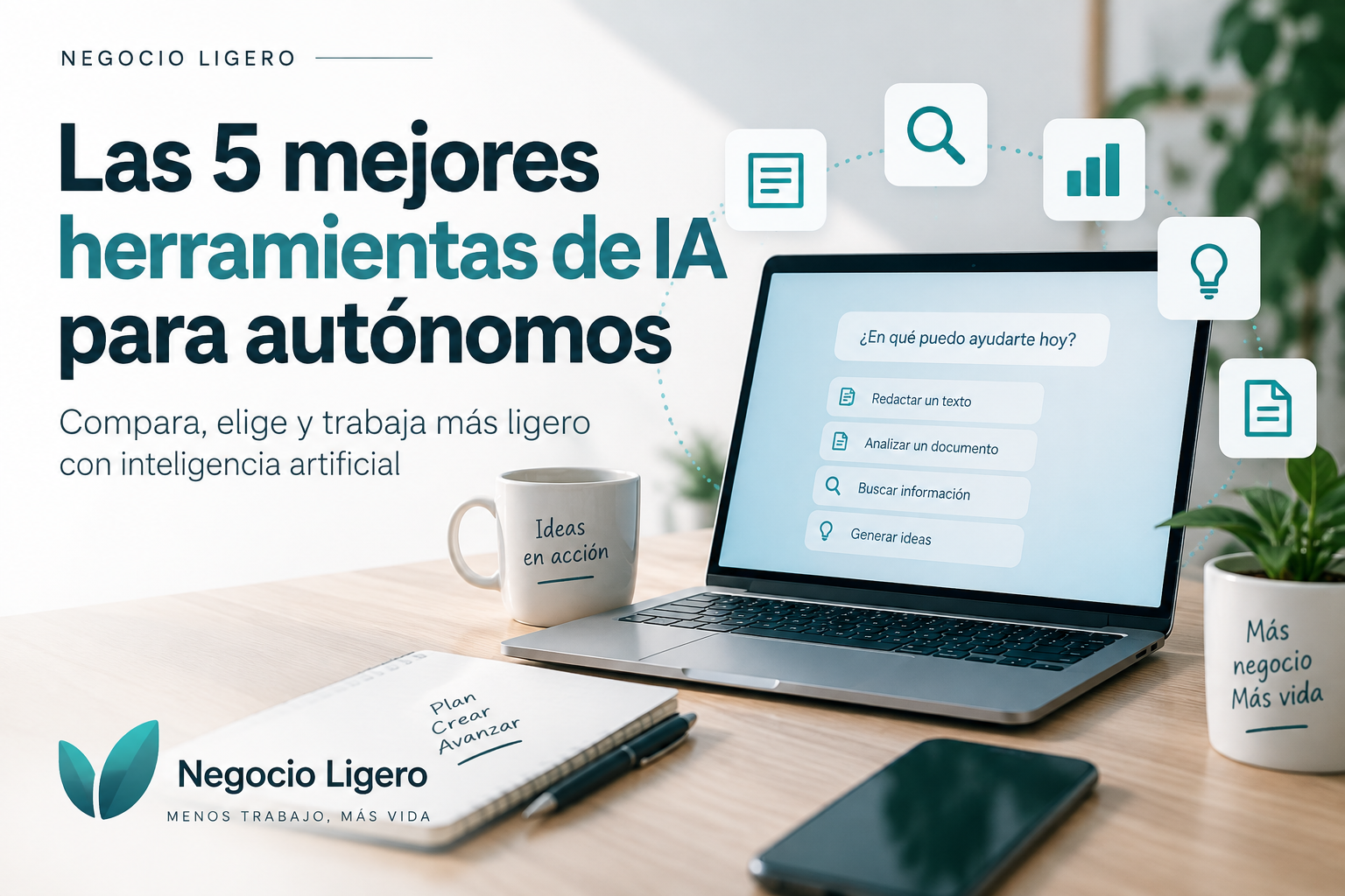 Las mejores herramientas de IA para autónomos en 2026: cuáles merecen la pena